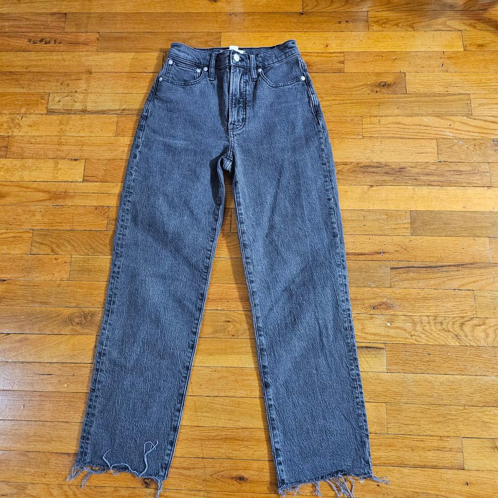 Madewell Women's The Perfect Vintage Straight Jean Size 24 Gray